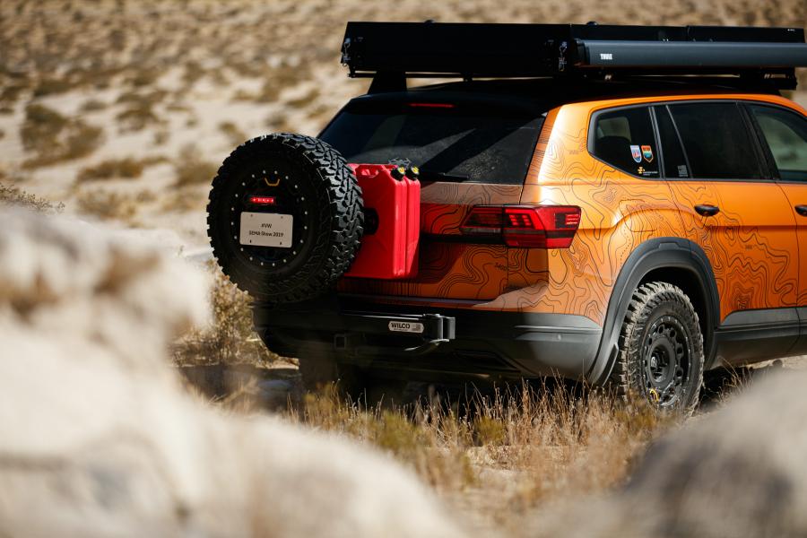 Детали экстерьера Volkswagen Atlas Adventure Concept 2019 года  (фото 2 из 21)
